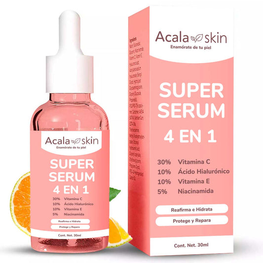 Super Serum 4 en 1: Conoce los beneficios de las principales vitaminas para la piel del rostro - Acalaskin